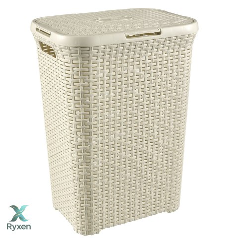 Kosz na bieliznę Curver Natural Style 60L kremowy Curver