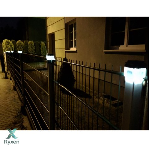 Lampa solarna LED na słupek GreenBlue, 60x40mm, daszek kopertowy, GB125 GreenBlue