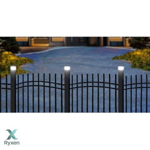 Lampa solarna LED na słupek GreenBlue, 60x40mm, daszek kopertowy, GB125 GreenBlue