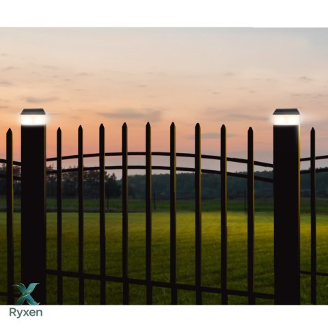 Lampa solarna LED na słupek GreenBlue, 80x80mm, daszek kopertowy, GB127 GreenBlue