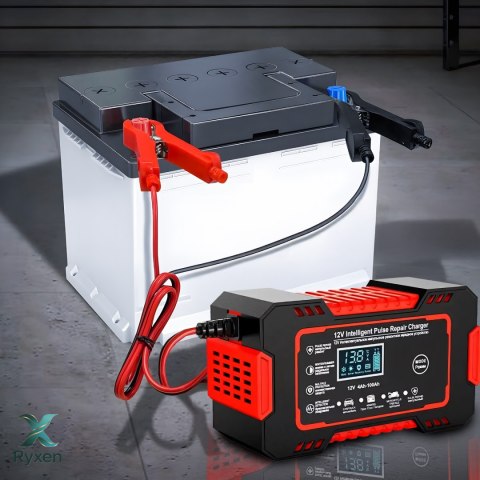 Prostownik automatyczny samochodowy funkcja naprawy inteligentny 12v lcd - er1084 RTO