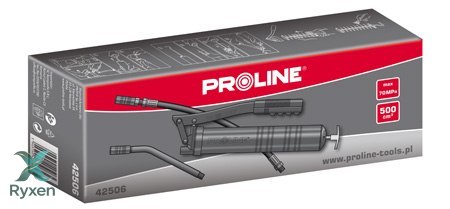 Smarownica ręczna z zestawem końcówek, 500 cc, proline Proline
