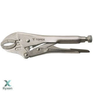 Szczypce zaciskowe uniwersalne 225 mm, okrągłe szczęki TOPEX