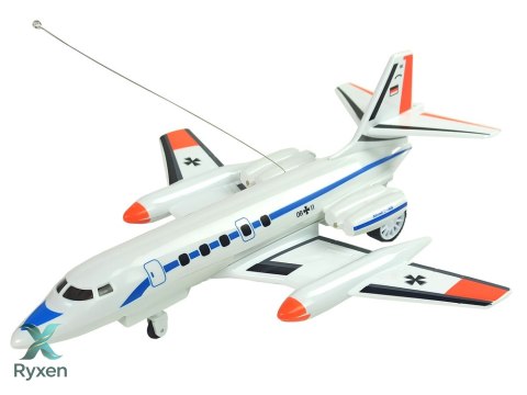 Zdalnie Sterowany Samolot Pasażerski Światła 40 Mhz Pilot LEAN TOYS