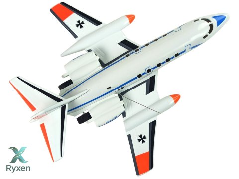 Zdalnie Sterowany Samolot Pasażerski Światła 40 Mhz Pilot LEAN TOYS