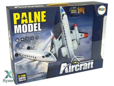 Zdalnie Sterowany Samolot Pasażerski Światła 40 Mhz Pilot LEAN TOYS
