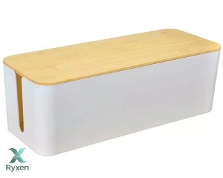 AG381E ORGANIZER NA KABLE LISTWY BIAŁY ATL