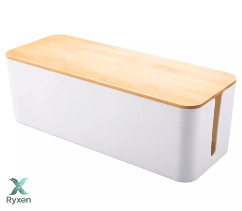 AG381E ORGANIZER NA KABLE LISTWY BIAŁY ATL