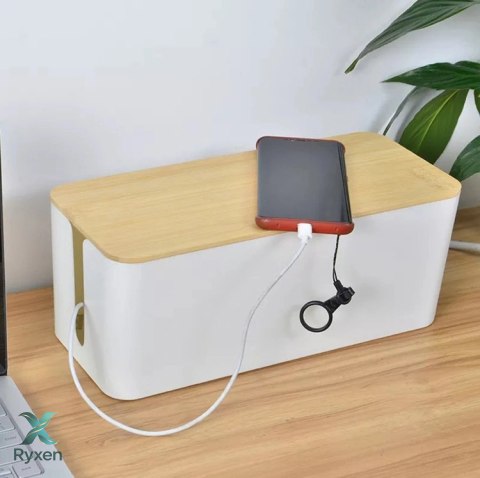 AG381E ORGANIZER NA KABLE LISTWY BIAŁY ATL