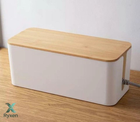AG381E ORGANIZER NA KABLE LISTWY BIAŁY ATL
