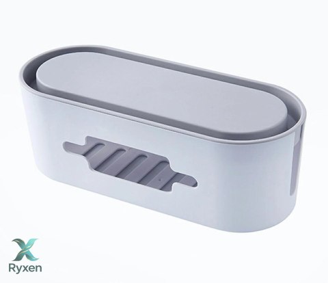 AG381F ORGANIZER NA KABLE LISTWY BIAŁY ATL