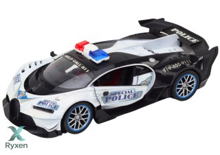 Auto Zdalnie Sterowane RC Policyjne w Skali 1:12 Biały LEAN TOYS