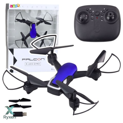 Dron Sześcioosiowy Żyroskop Światła LED Obrót 360° Niebieski LEAN TOYS