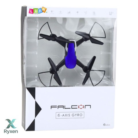Dron Sześcioosiowy Żyroskop Światła LED Obrót 360° Niebieski LEAN TOYS