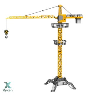 Dźwig Żuraw Zdalnie Sterowany RC Światła LED Obrót 360° 1:36 120 cm LEAN TOYS