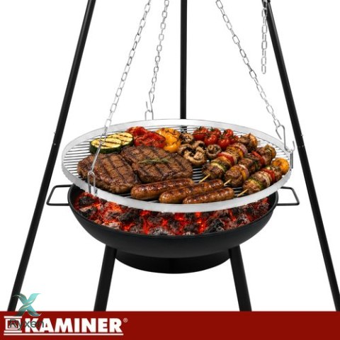 Grill ogrodowy trójnóg 167x58cm Kaminer KAMINER
