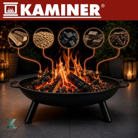 Grill ogrodowy trójnóg 167x58cm Kaminer KAMINER