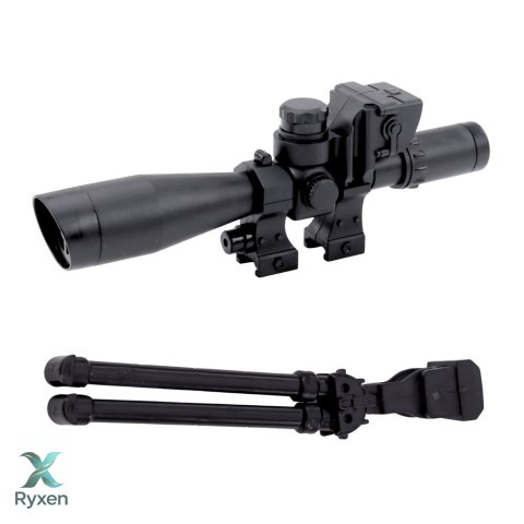 Karabin Snajperski Zabawkowy AK-528 Celownik Statyw Światła Dźwięki LEAN TOYS