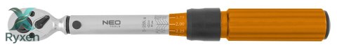 Klucz dynamometryczny dwukierunkowy 1/4", 5-25Nm, zestaw 21 szt. NEO TOOLS