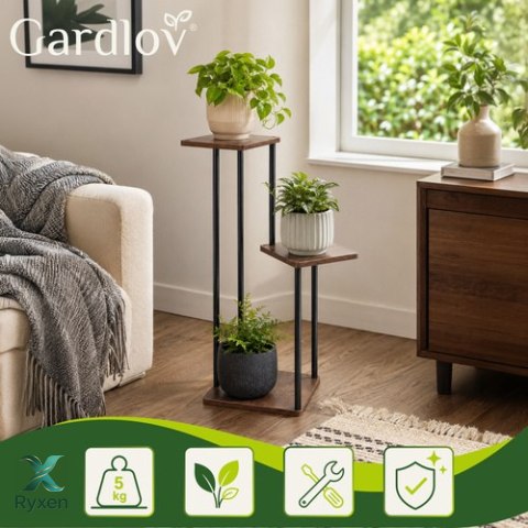 Kwietnik stojący 78cm - 3 półki Gardlov GARDLOV
