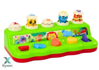 Zabawka Pop Up Wyskakujące Zwierzątka Panel Edukacyjny Dla Dzieci Dżwięki LEAN TOYS