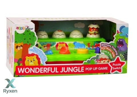 Zabawka Pop Up Wyskakujące Zwierzątka Panel Edukacyjny Dla Dzieci Dżwięki LEAN TOYS