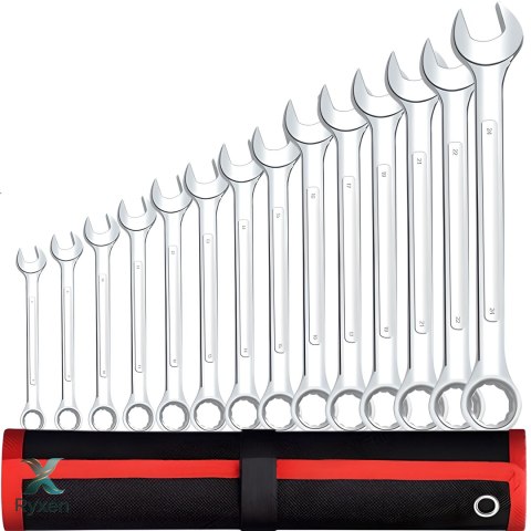 Zestaw kluczy płasko-oczkowych / combination spanner set RTO
