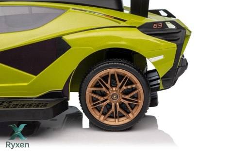 Jeździk z Pchaczem Lamborghini QLS-996T Zielony LEAN CARS