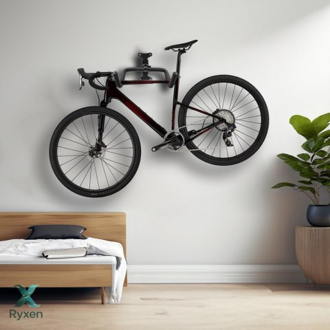Rowerowy uchwyt / wieszak ścienny Maclean, poziomy, stal, max. obciążenie 30kg, MC-431 Maclean