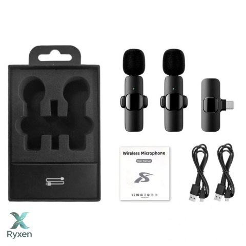 DA704 MIKROFON KRAWATOWY BEZPRZEWODOWY USB-C 2SZT ATL