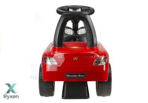 Jeździk Mercedes SLS AMG Pchacz Dla Dziecka Oparcie Schowek Czerwony