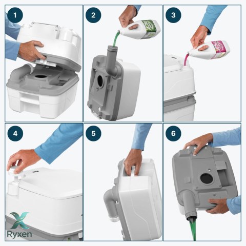 Płyny do toalet ZESTAW 2 x 1,5L Camp Green i Campa Rinse Plus Thetford