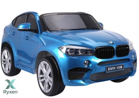 Auto Na Akumulator BMW X6M Niebieskie Lakierowane
