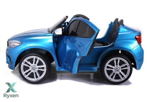 Auto Na Akumulator BMW X6M Niebieskie Lakierowane