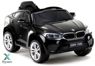 Auto na Akumulator BMW X6 SUV Światła LED MP3 Samchód Pojazd Czarny