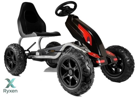 Gokart na Pedały B012 Pompowane Koła Czarny