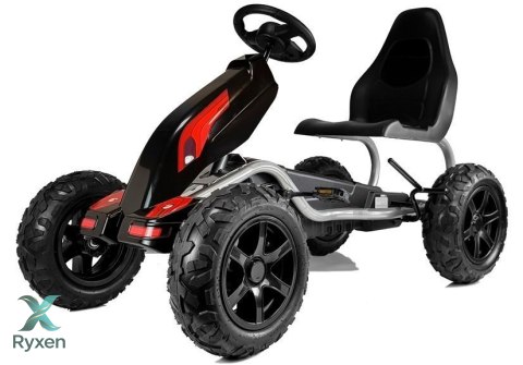 Gokart na Pedały B012 Pompowane Koła Czarny