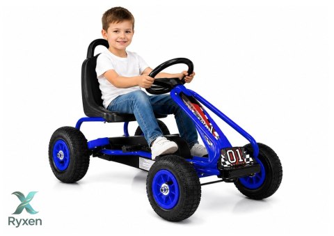 Gokart na Pedały G201 Niebieski