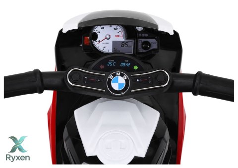 Motor Na Akumulator BMW S1000RR Trójkołowy Dla Dzieci Światła LED Czerwony