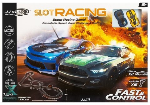 Tor Wyścigowy 2 Autka Kontrolery Slot Cars 1:64