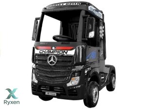 Auto Mercedes Actros Czarny Lakierowany Ciężarówka Dla Dzieci Pilot LED MP4