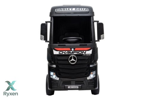 Auto Mercedes Actros Czarny Lakierowany Ciężarówka Dla Dzieci Pilot LED MP4