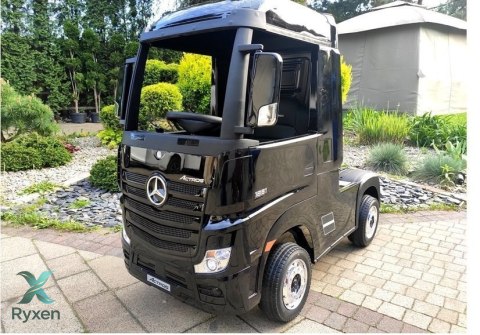Auto Mercedes Actros Czarny Lakierowany Ciężarówka Dla Dzieci Pilot LED MP4