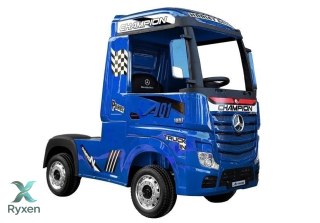 Auto Mercedes Actros Niebieski Lakierowany Ciężarówka Pilot LED MP4