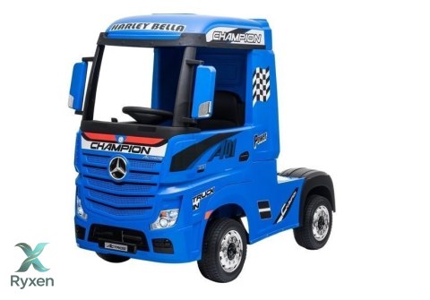 Auto Mercedes Actros Niebieski Lakierowany Ciężarówka Pilot LED MP4