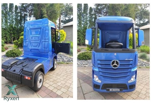 Auto Mercedes Actros Niebieski Lakierowany Ciężarówka Pilot LED MP4