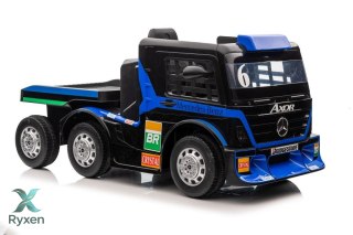 Auto Na Akumulator Ciężarówka Mercedes + Naczepa XMX622B Granatowy LCD
