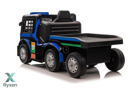 Auto Na Akumulator Ciężarówka Mercedes + Naczepa XMX622B Granatowy LCD