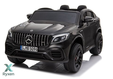 Auto na Akumulator Mercedes GLC 63S Dwuosobowy LED MP4 Czarny Lakierowany