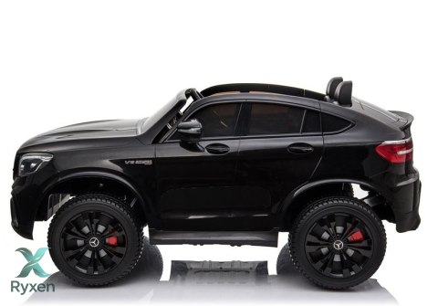 Auto na Akumulator Mercedes GLC 63S Dwuosobowy LED MP4 Czarny Lakierowany
